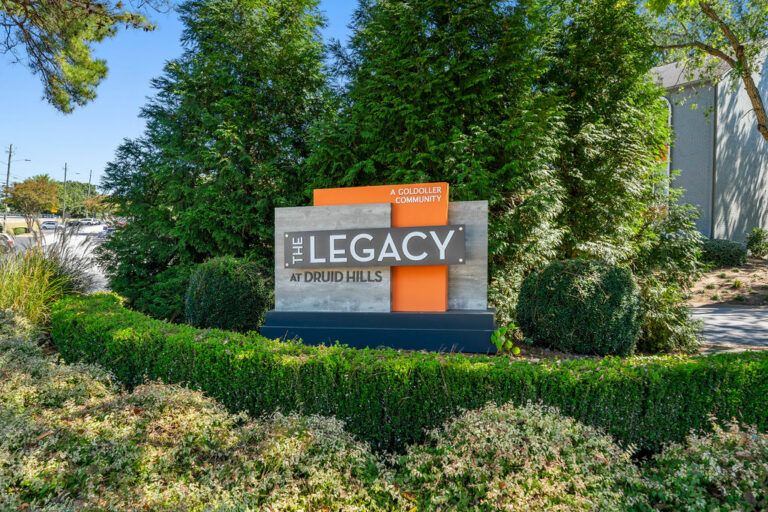 the Legacy at Druid Hills property sign